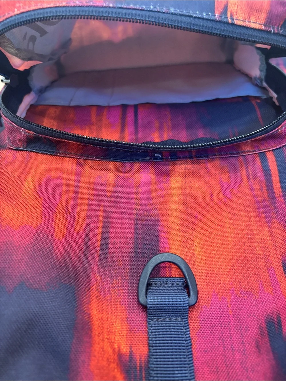 Columbia Red and Orange Graphic Backpack